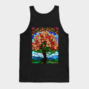 Stained Glass Apple Tree Tank Top